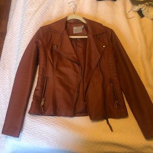 ASOS Brown Leather Jacket